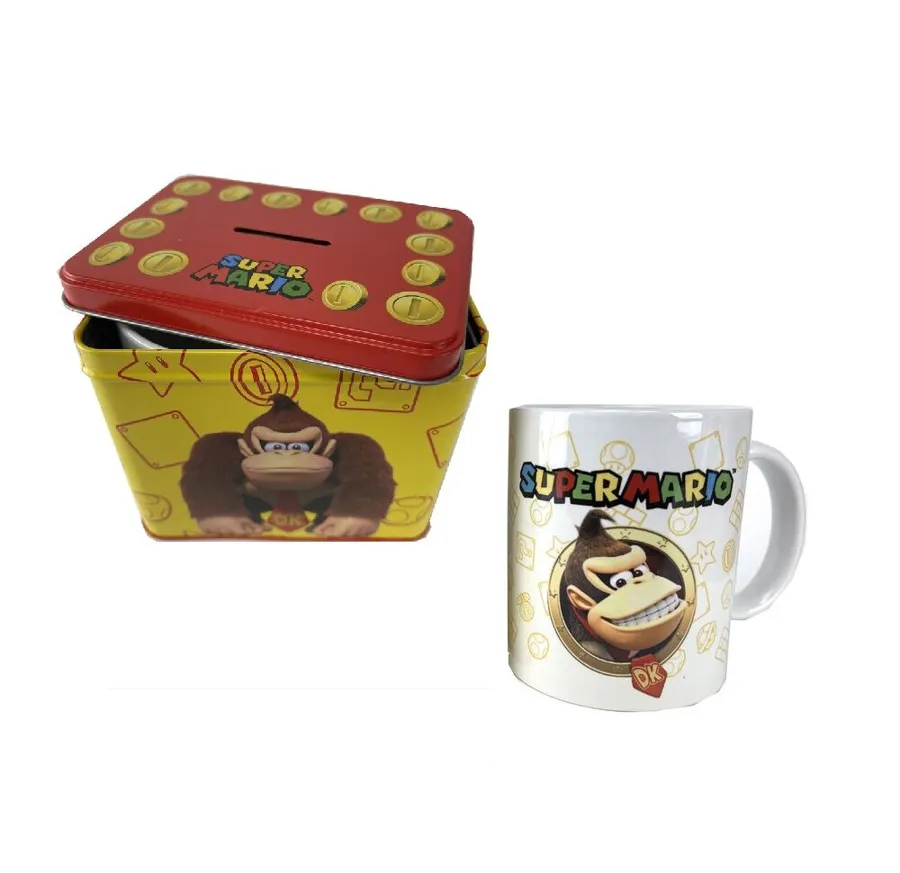 Super Mario Donkey Kong Mug + Money Box Set