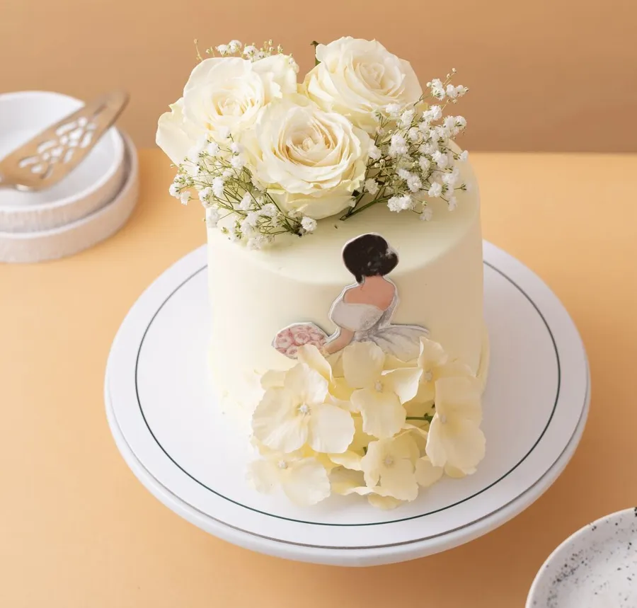 Flowers Bridle Cake