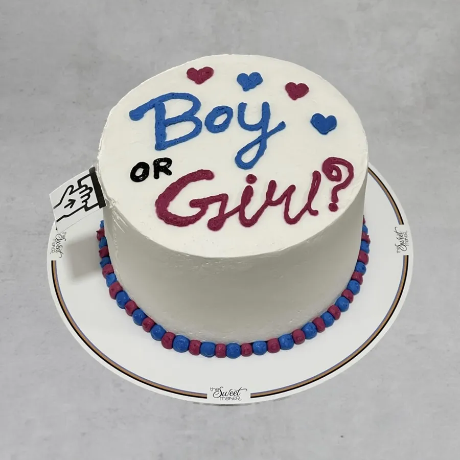 Fetal gender cake