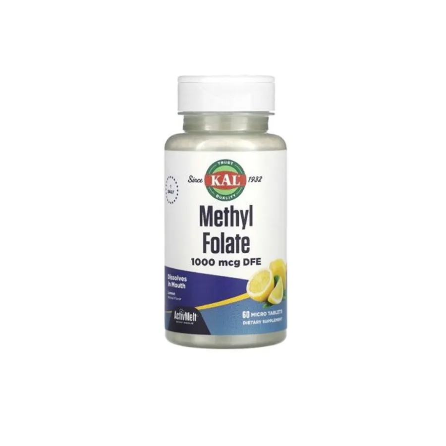 KAL Methyl Folate 1000 mcg, 60 tab