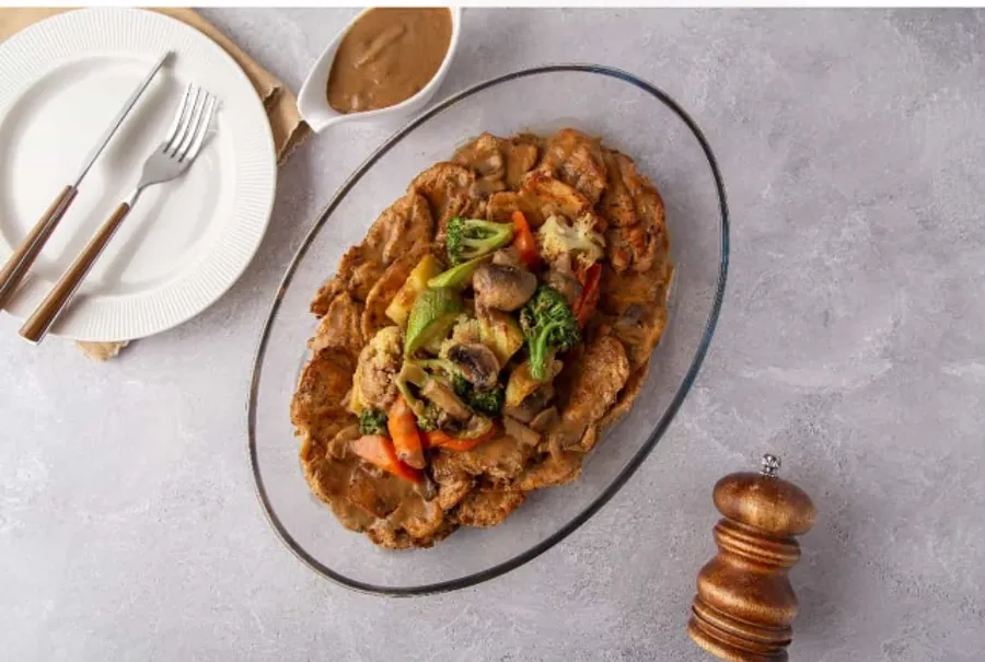 Pyrex steak chicken