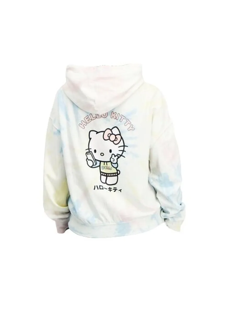 Hello Kitty Tie Dye Hooded Sweatshirt