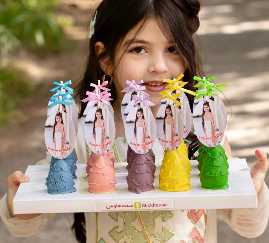 Lollipop Strawberry customize picture 15 pcs