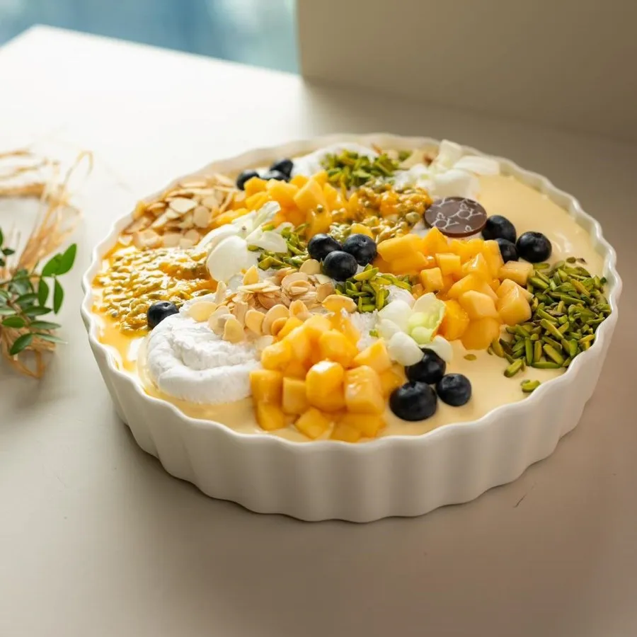 Passion fruit, Mango trifle