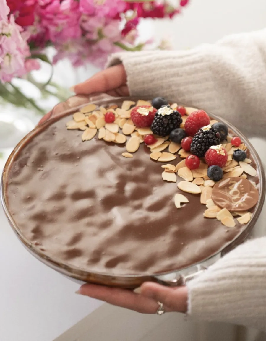 Salted marble pudding