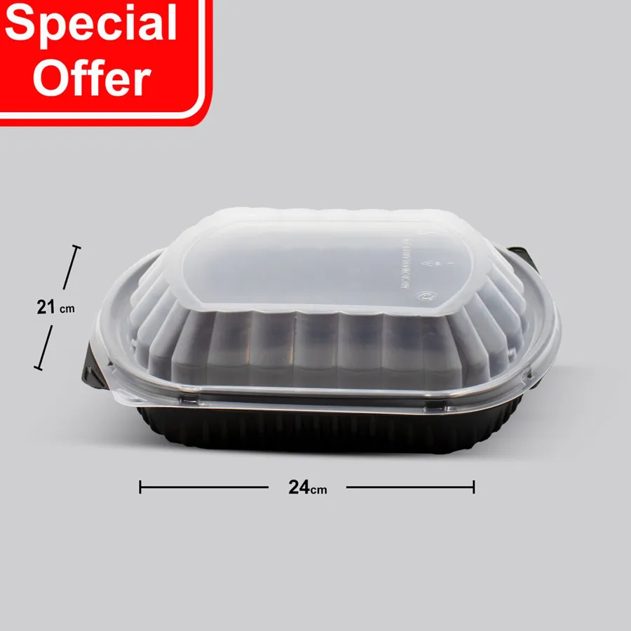 OFFER 10 PCS MICROWAVE CONTAINER K9000 - BLACK