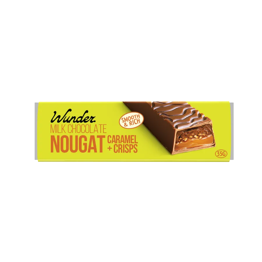 Milk Chocolate Nougat with Caramel Crisps