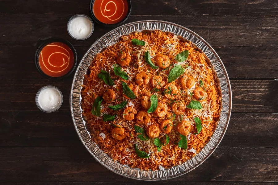 Biryani Tray - Shrimp Biryani