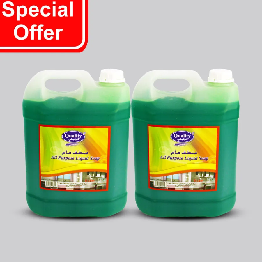 OFFER 2 PCS ( QUALITY ALL PURPOSE LIQUID SOAP - 5 ltr )