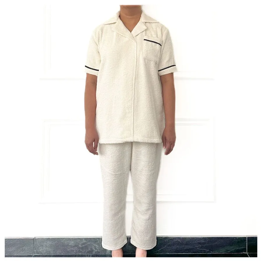 Terry Trimmed Polo Set