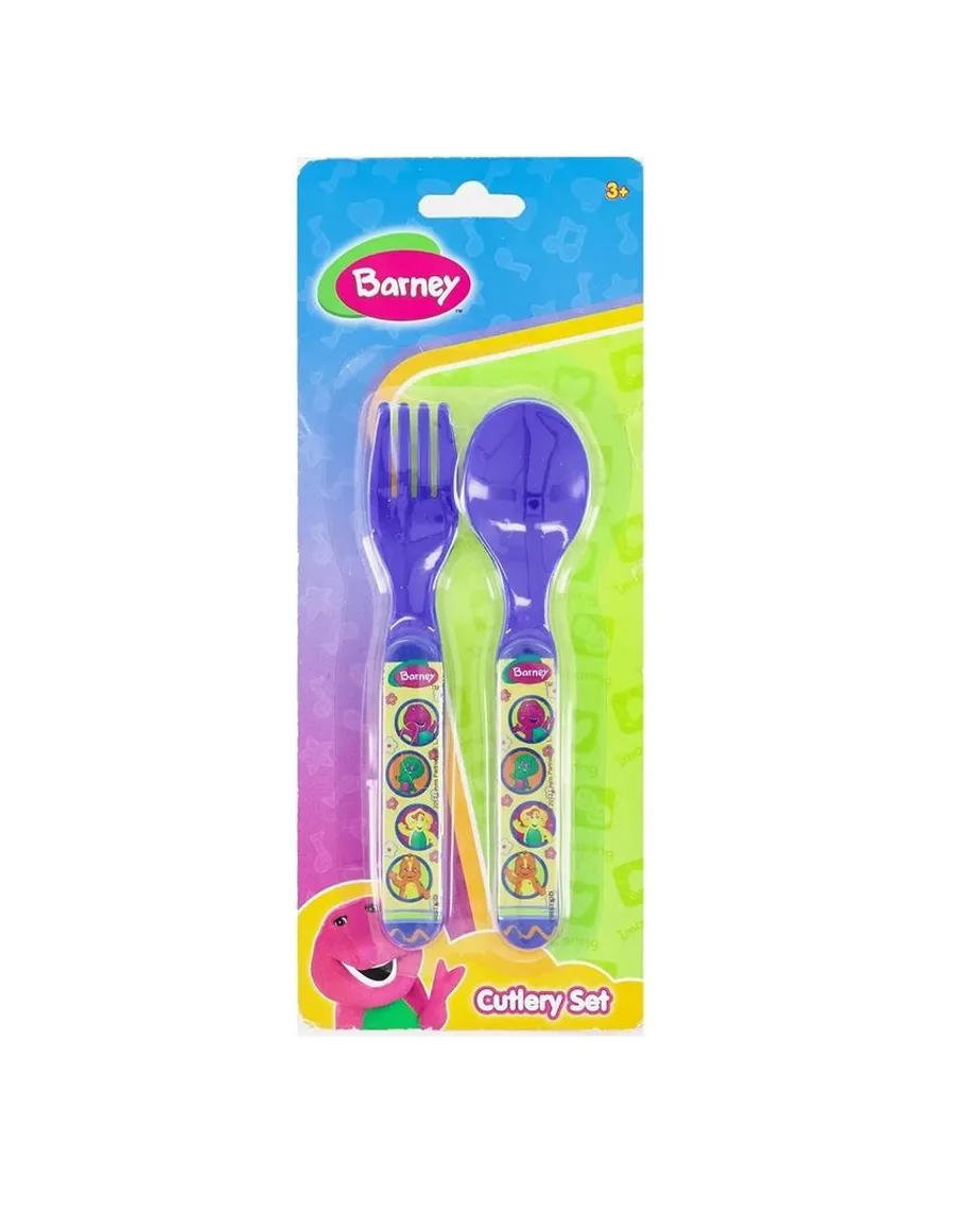 Barney 2 PCS Cutlery Set