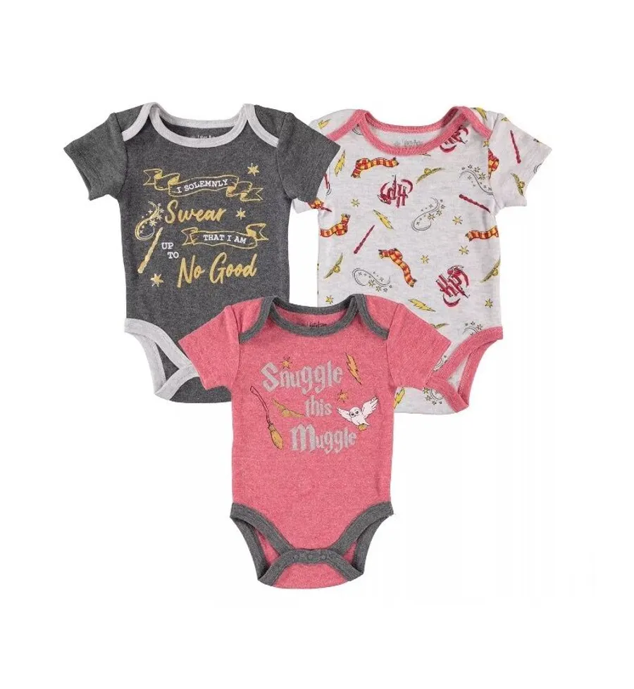 Harry Potter Baby 3 PCS Bodysuit Set