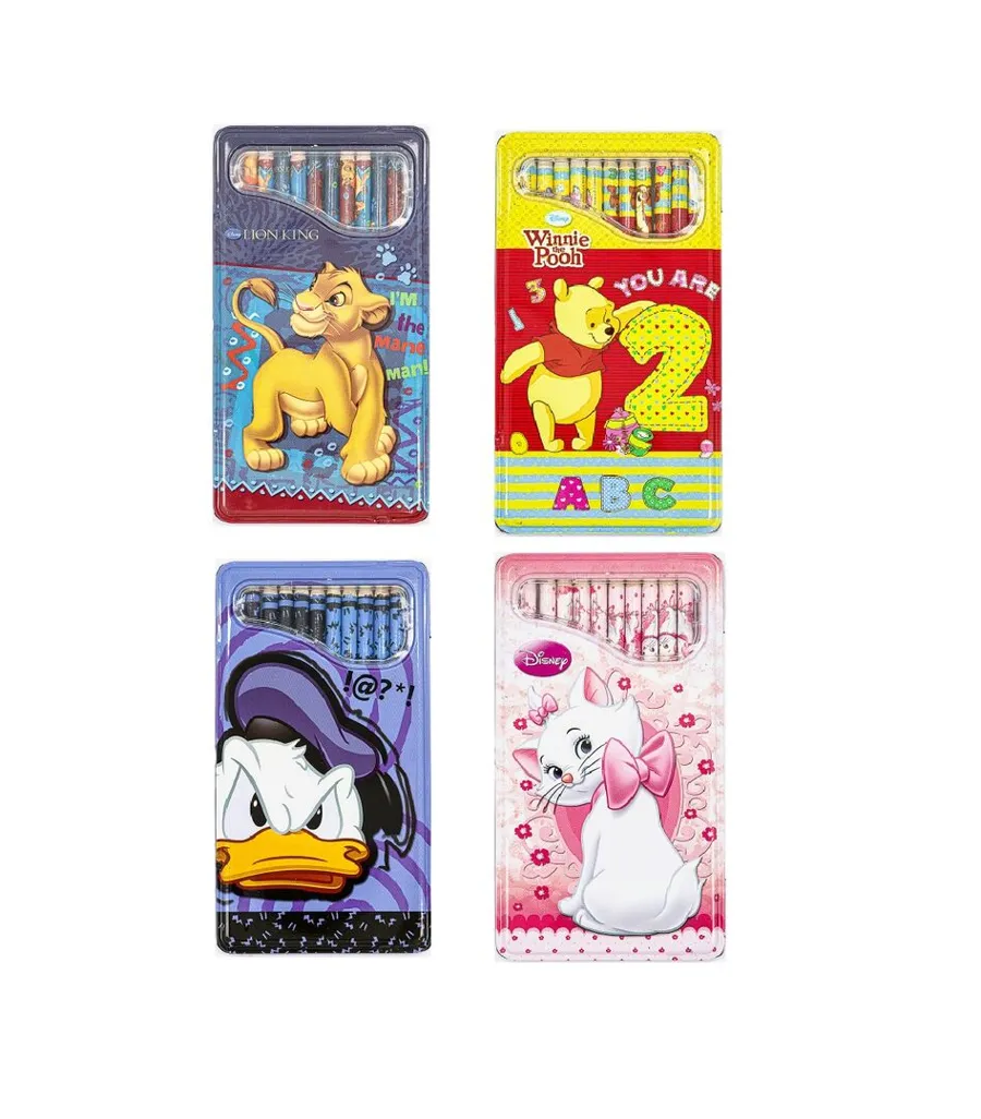 12 PCS Color Pencil - 4 Characters