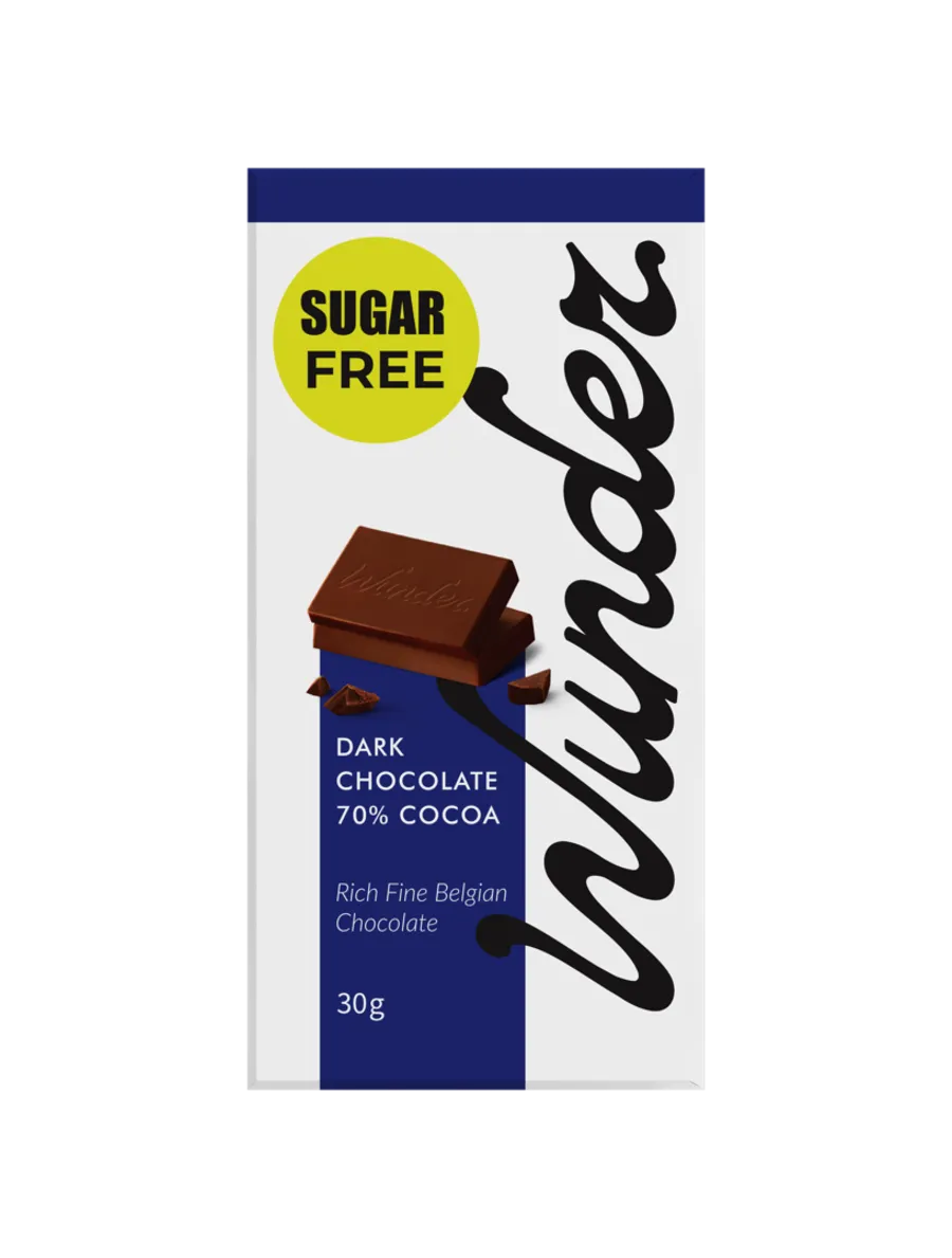 Dark belgian chocolate sugar free