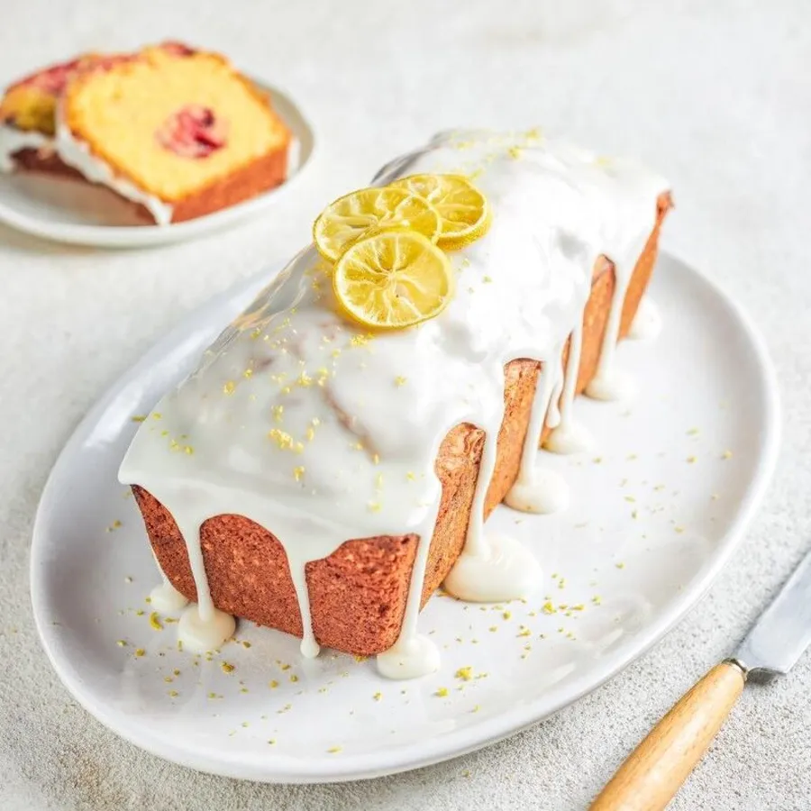 Raspberry Lemon English cake
