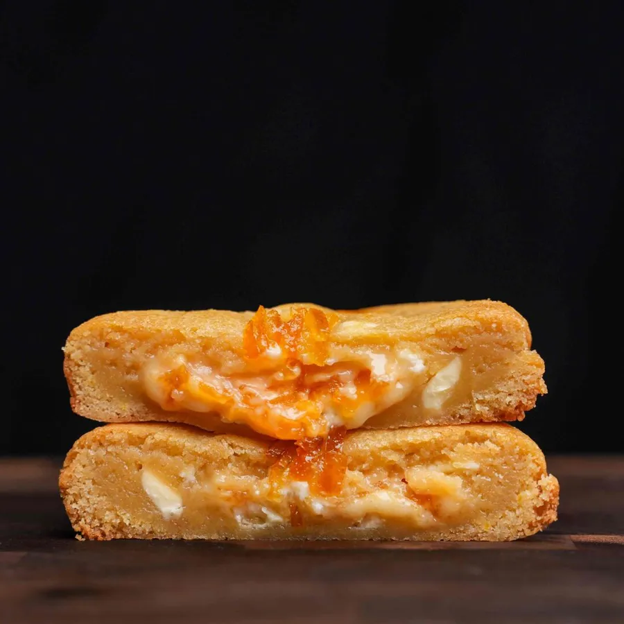 Orange & white Chocolate Cookies