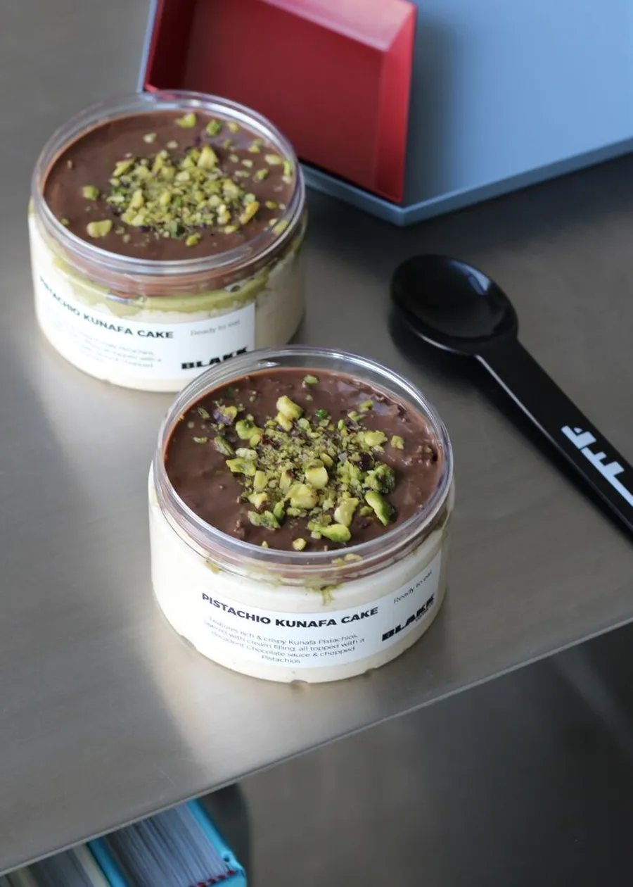 Pistachio Kunafa Cake