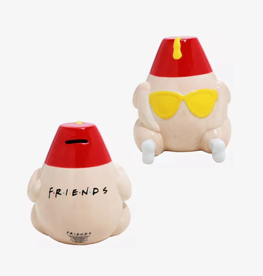 Friends Large Turkey Ceramic Coin Bank
