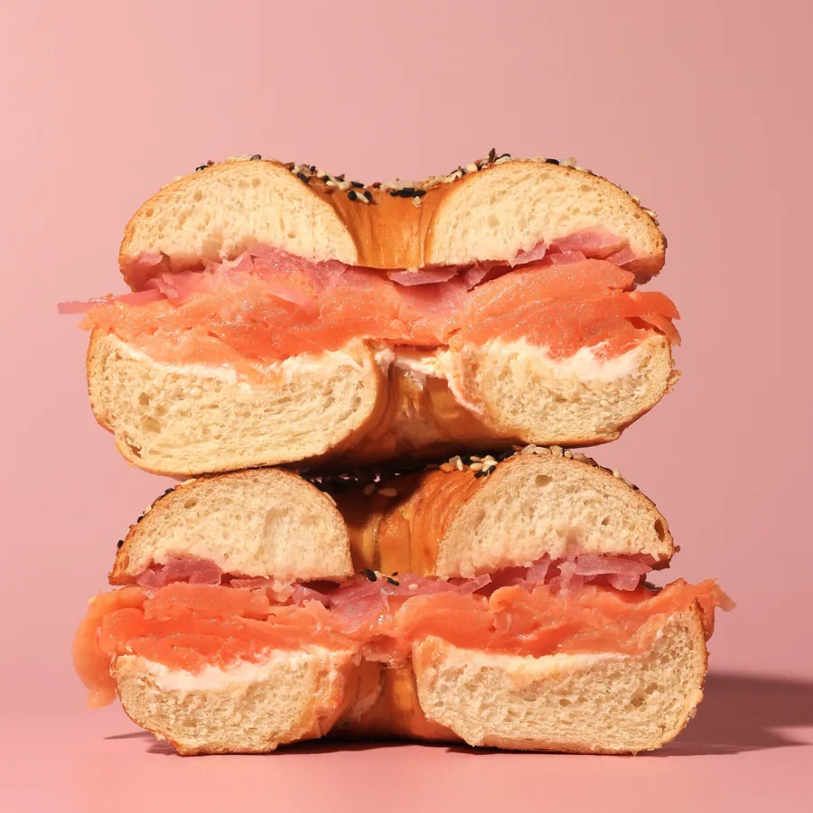 Lox Salmon Bagel