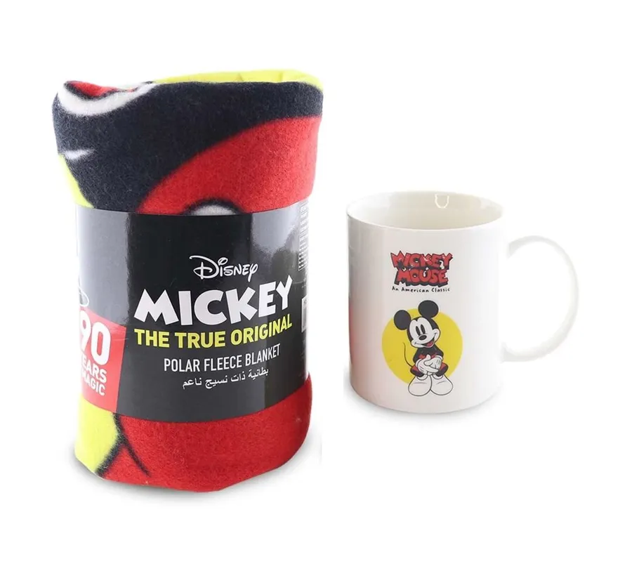 Mickey Mouse Gift Set Blanket + Mug