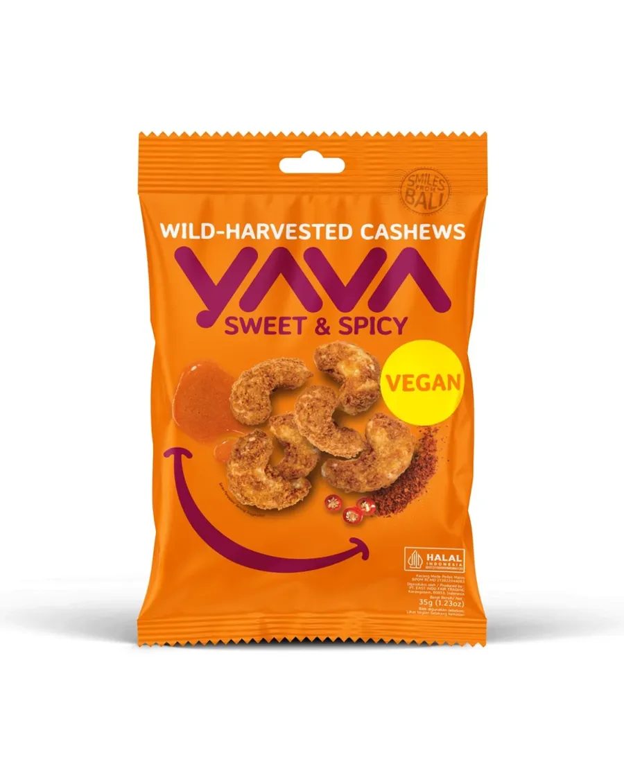 YAVA SWEET & SPICY CASHEWS 35G