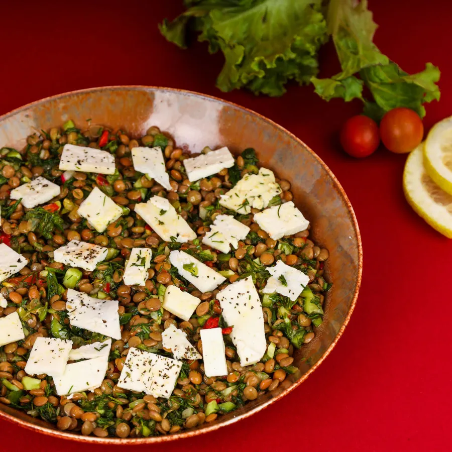 Lentil Feta Salad