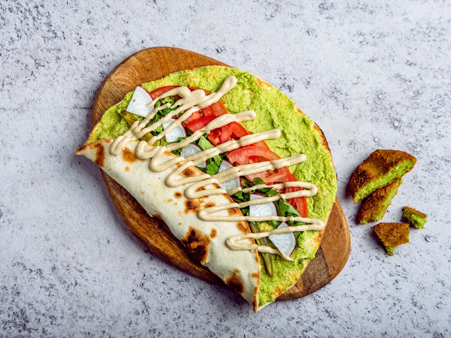 Grilled Falafel Manouche