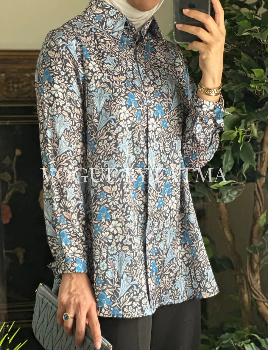Floral blue