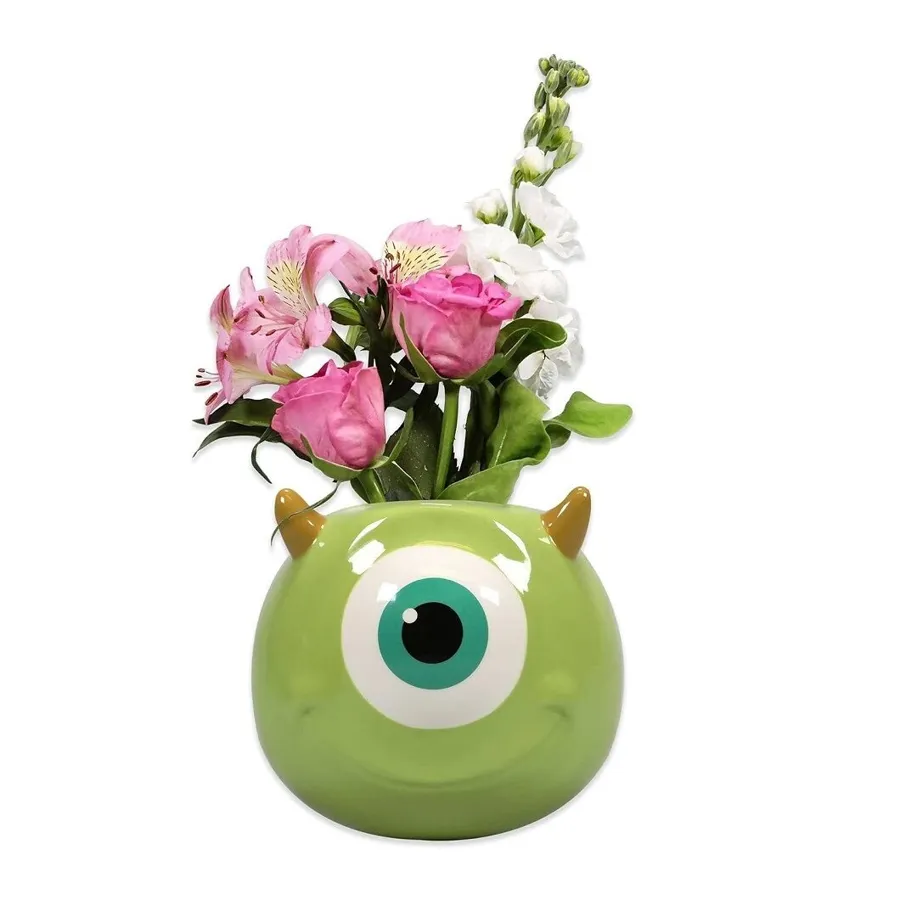 Disney Pixar Monsters Inc Mike Shaped Wall Vase