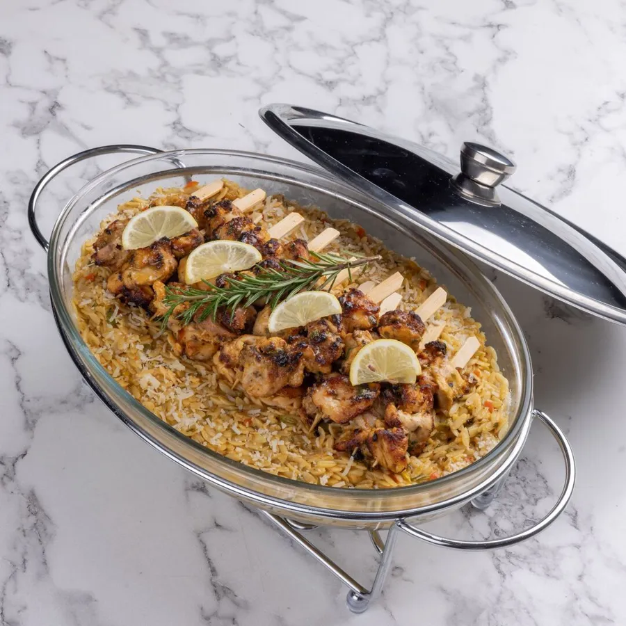 Chicken Lemon Parmesan Orzo Pyrex