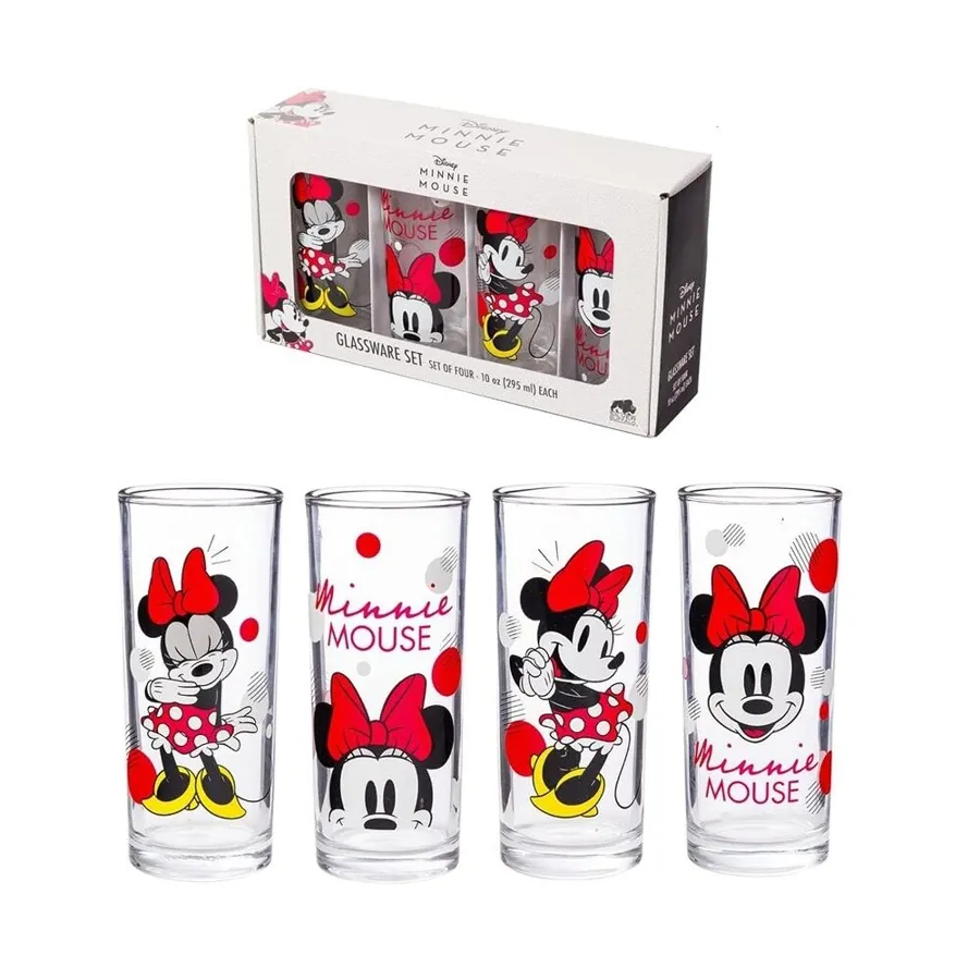 Minnie Mouse Glassware Set - 4 PCS