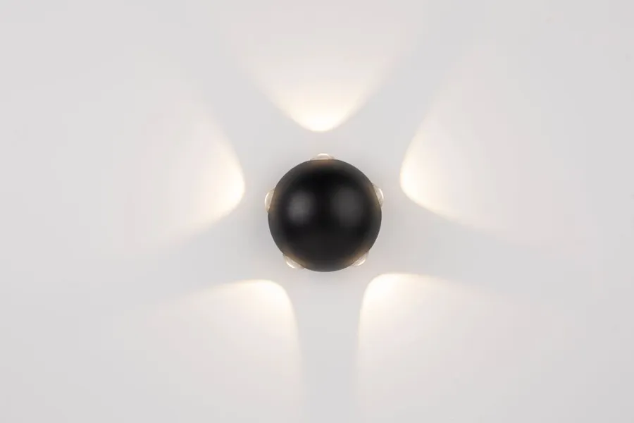 CLEVER LED Wall Lamp BLACK FIVEOUT 100x75mm