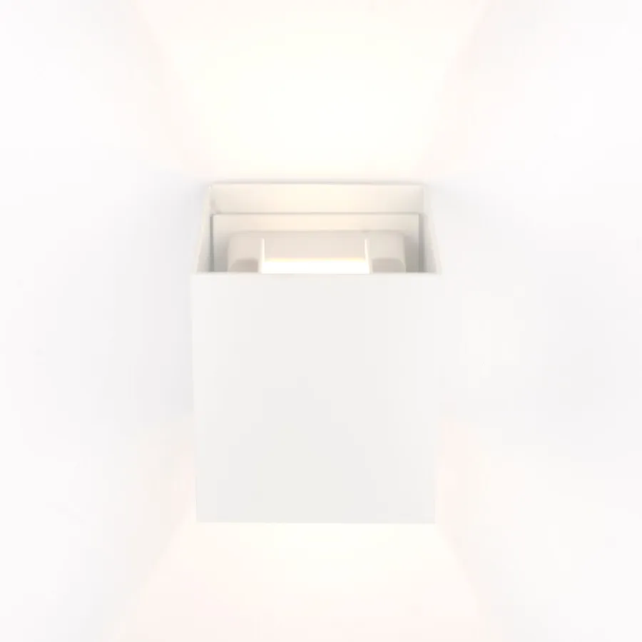 CLEVER LED Wall Lamp WHITE OUT 100x100x100