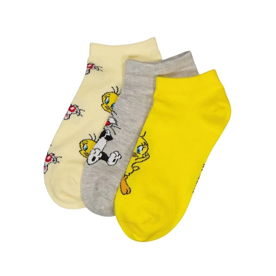 Slvester & Tweety 3 Pairs Short Socks