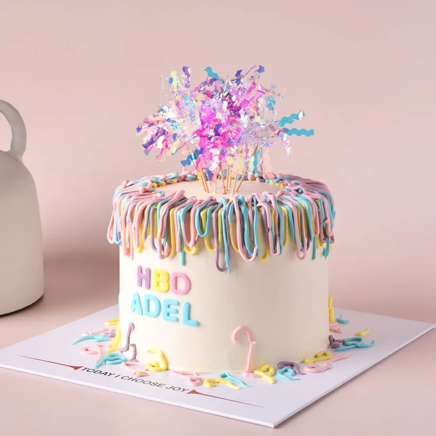 Rainbow Drip Cake