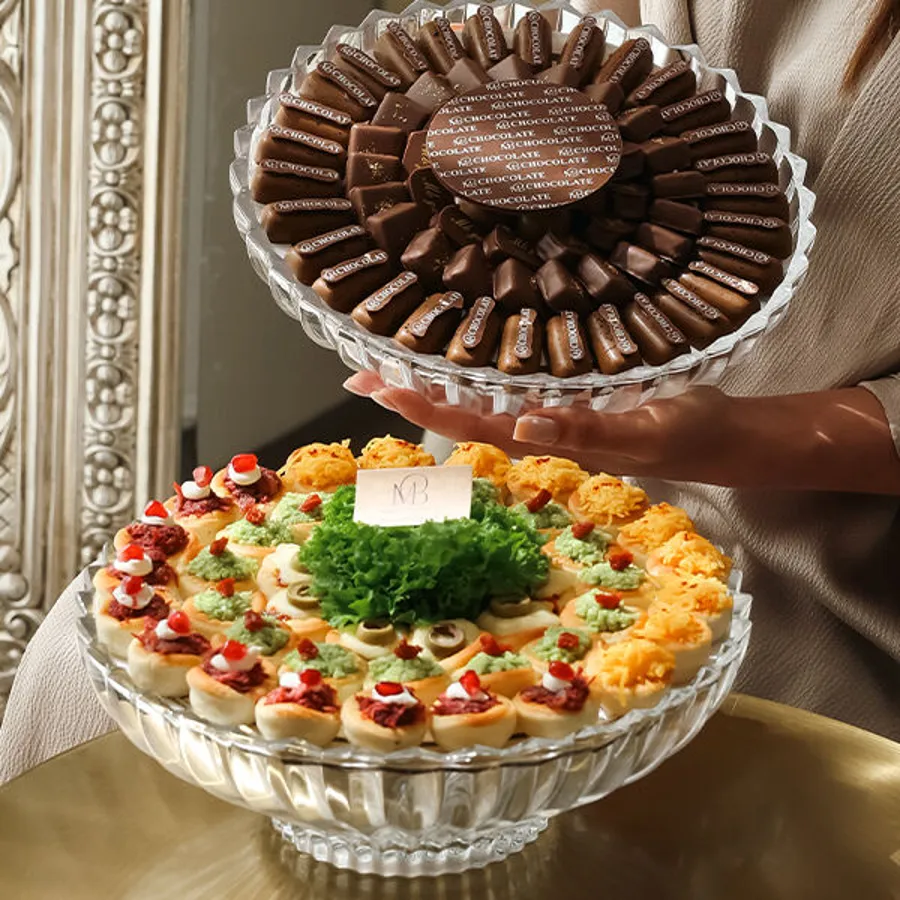 Crystal chocolate stand for medium and mini pies (12)