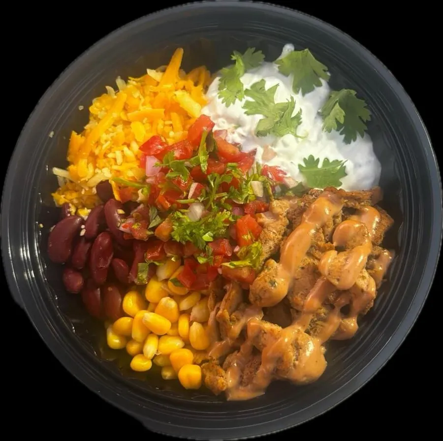 Grilled chicken burrito bowl