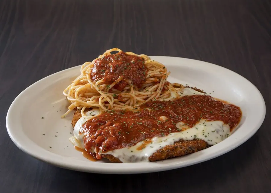 CHICKEN PARMIGIANA.