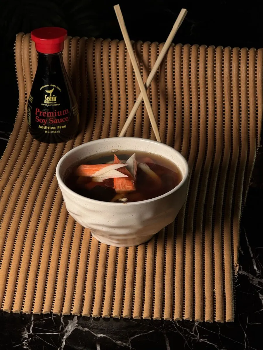 clear seafood soup