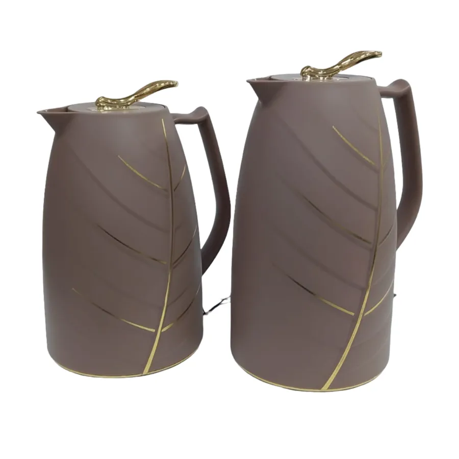 طقم مطارات ورق شجر بني مقاس 1.0/0.7 لتر SM-2D940-070/100