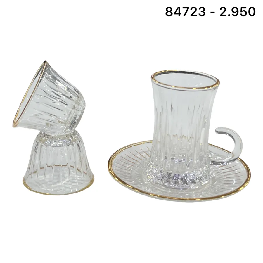 طقم استكانات 18 قطعة 6/6/6 - 84723
