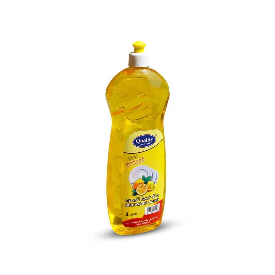 QUALITY DISH WASH LIQUID SOAP - LEMON - 1 ltr