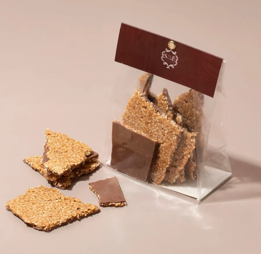 Chocolate Bark Sesame seeds