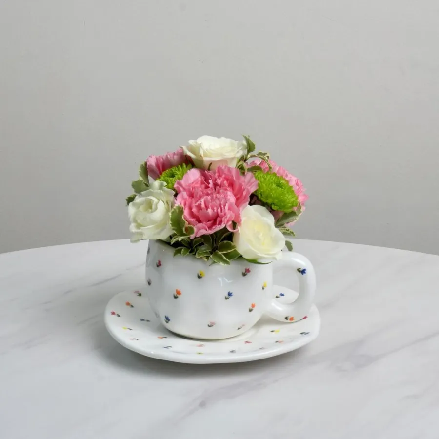 Flowery Cup with Flowers