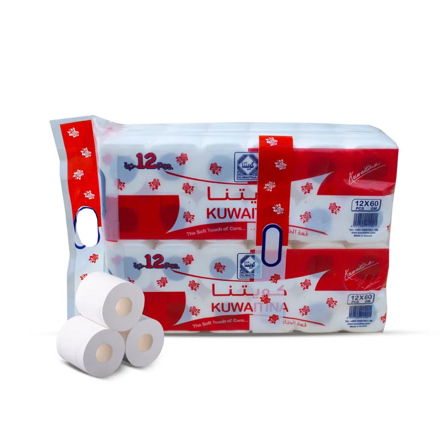CARTON 4 PCS × 12 TOILET ROLLS 60 GM