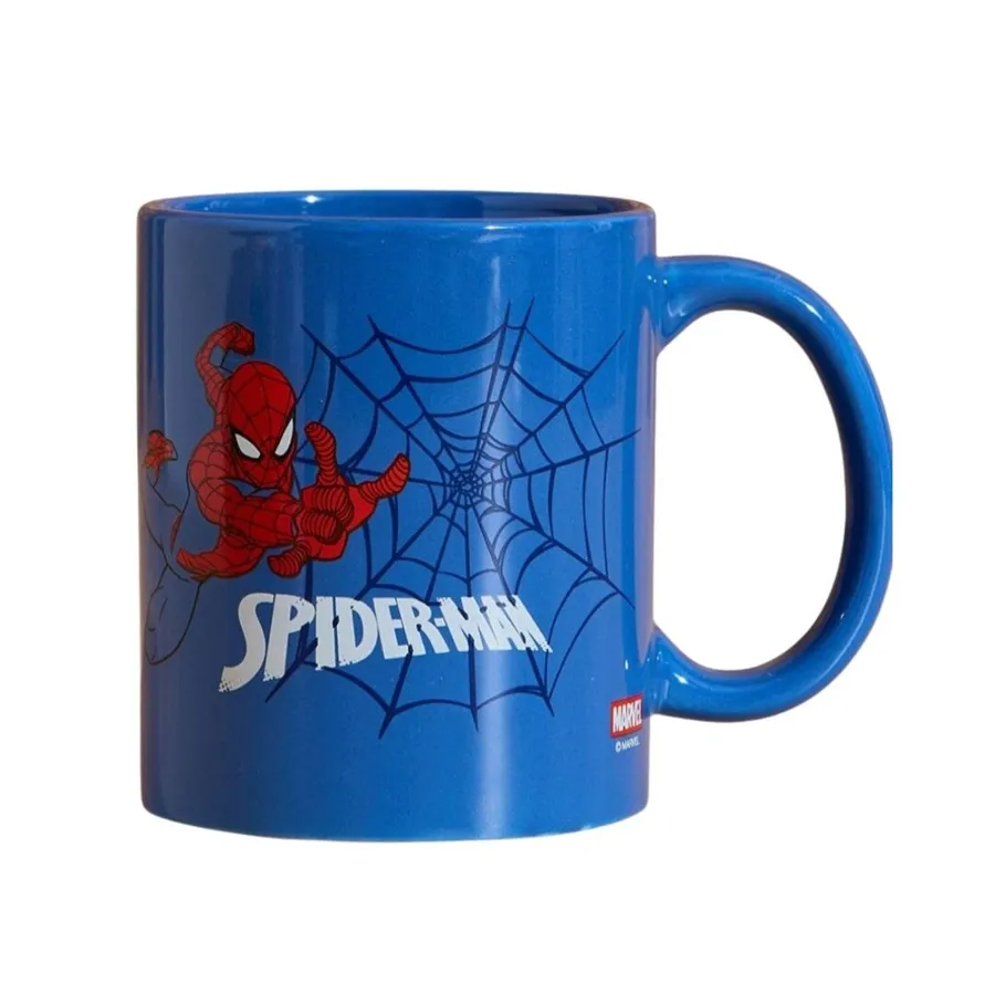 Spider Man Printed Mug - Blue