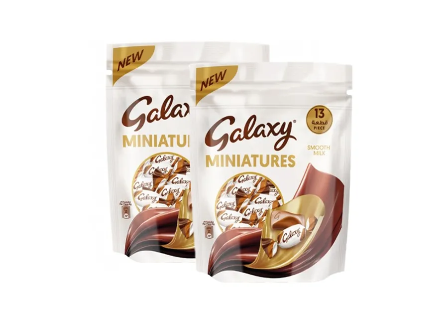 Two Bags of Galaxy Miniatures Smooth Milk Chocolate 117g (13 Pieces in each bag)