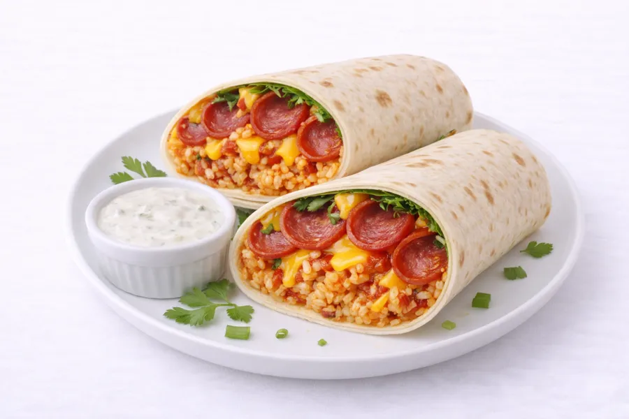 Pepperoni Egg Wrap 