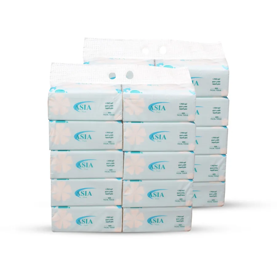 OFFER 20 PCS ASIA FACIAL TISSUE 600 SHEETS
