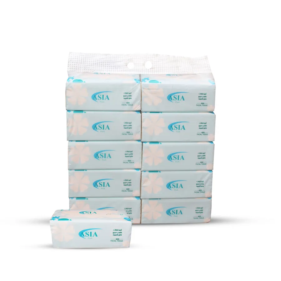 PACKET 10 PCS ASIA FACIAL TISSUE 600 SHEETS